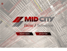 Tablet Screenshot of midcityelectric.com
